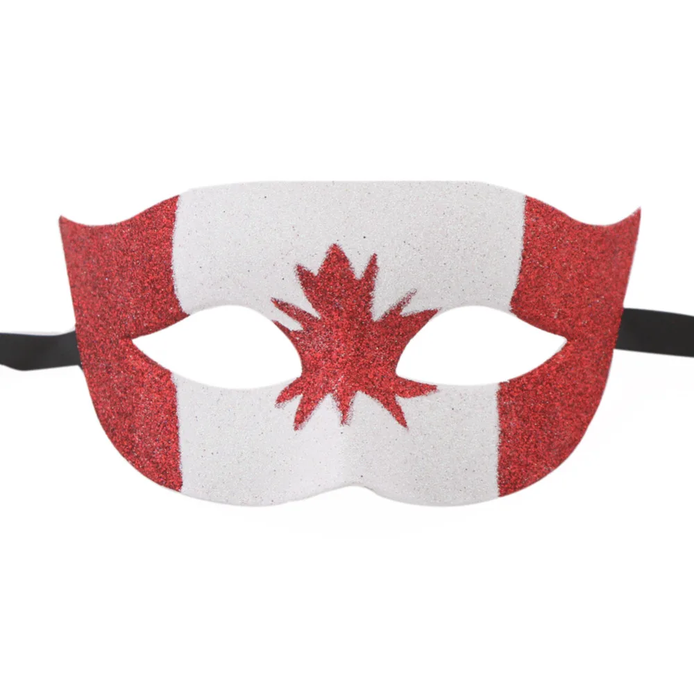 2017 популярный с блестками Национальный флаг страны маскарадные маски