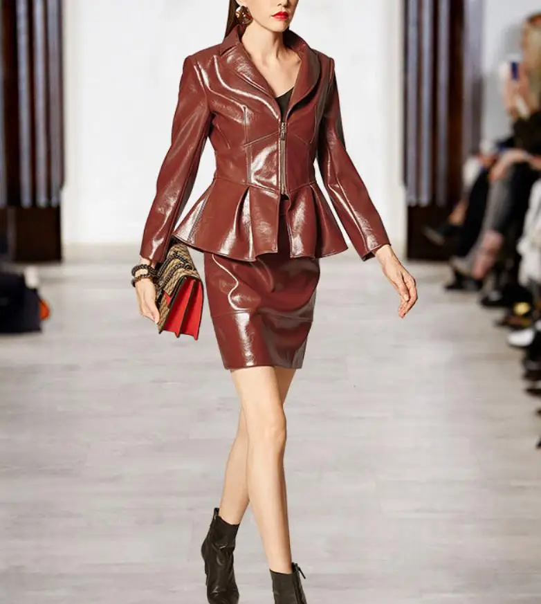 Весенняя новая куртка из искусственной кожи топы женское короткое классическое