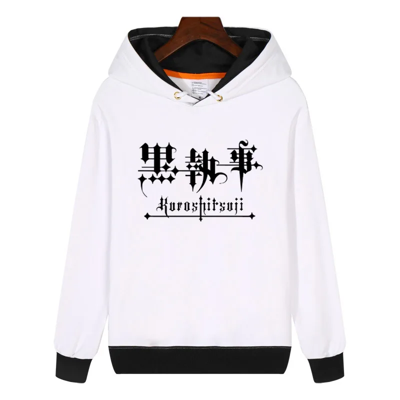 Для Kuroshitsuji Черный Батлер толстовки Модные мужские и женские зимняя уличная