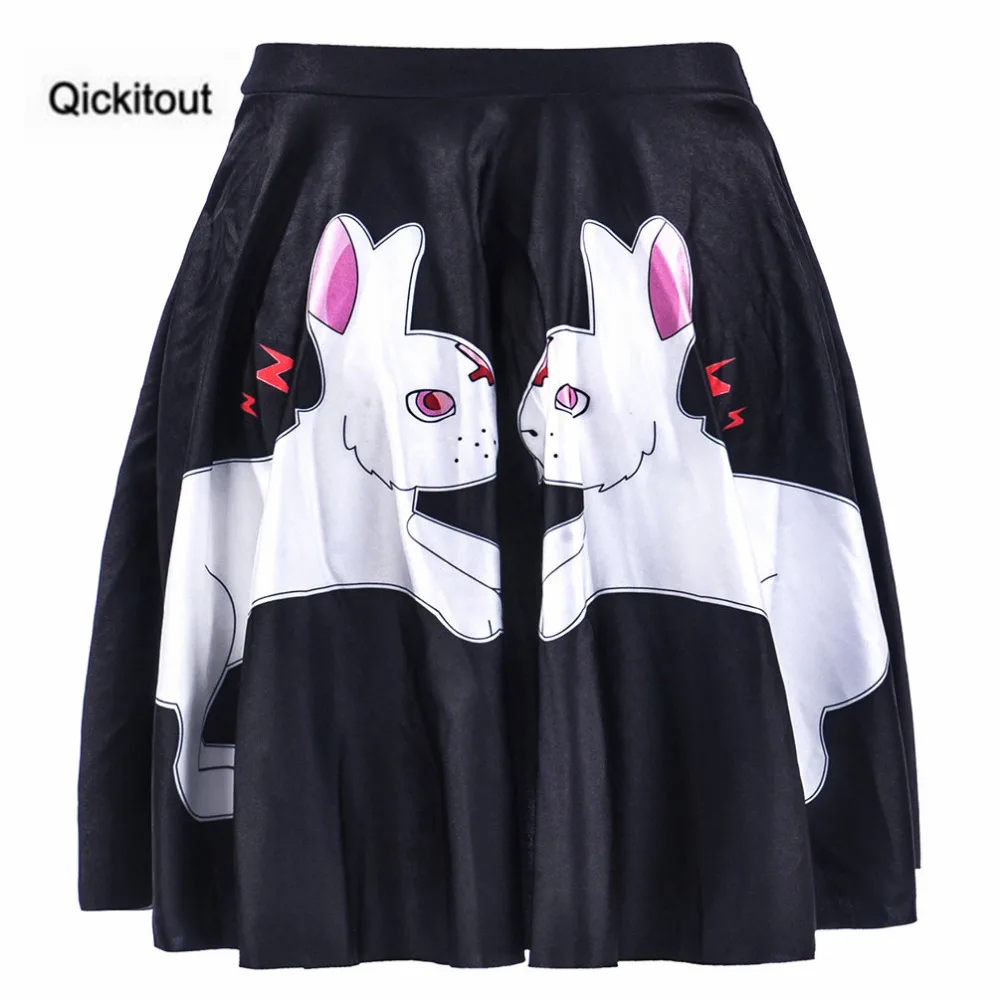 Qickitout юбки Новые Сексуальные женские животные милый маленький белый кролик юбка