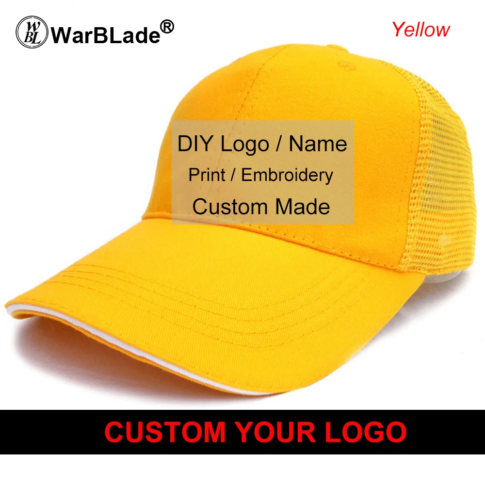 10 шт./лот высококачественные шапки с логотипом на заказ бейсболка для гольфа
