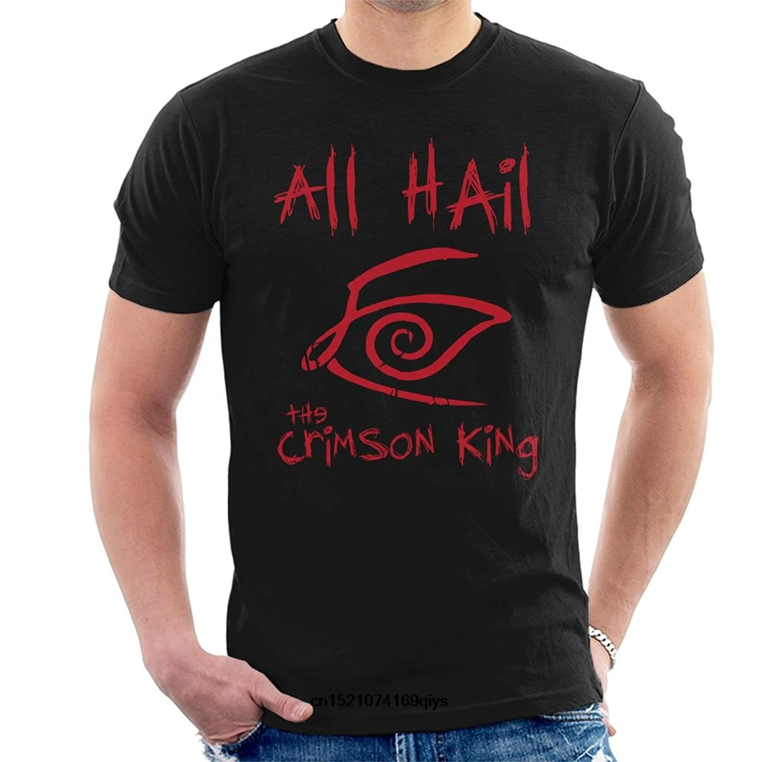 Для мужчин футболка All Hail Crimson King Темная Башня забавная новинка wo мужчин|Мужские