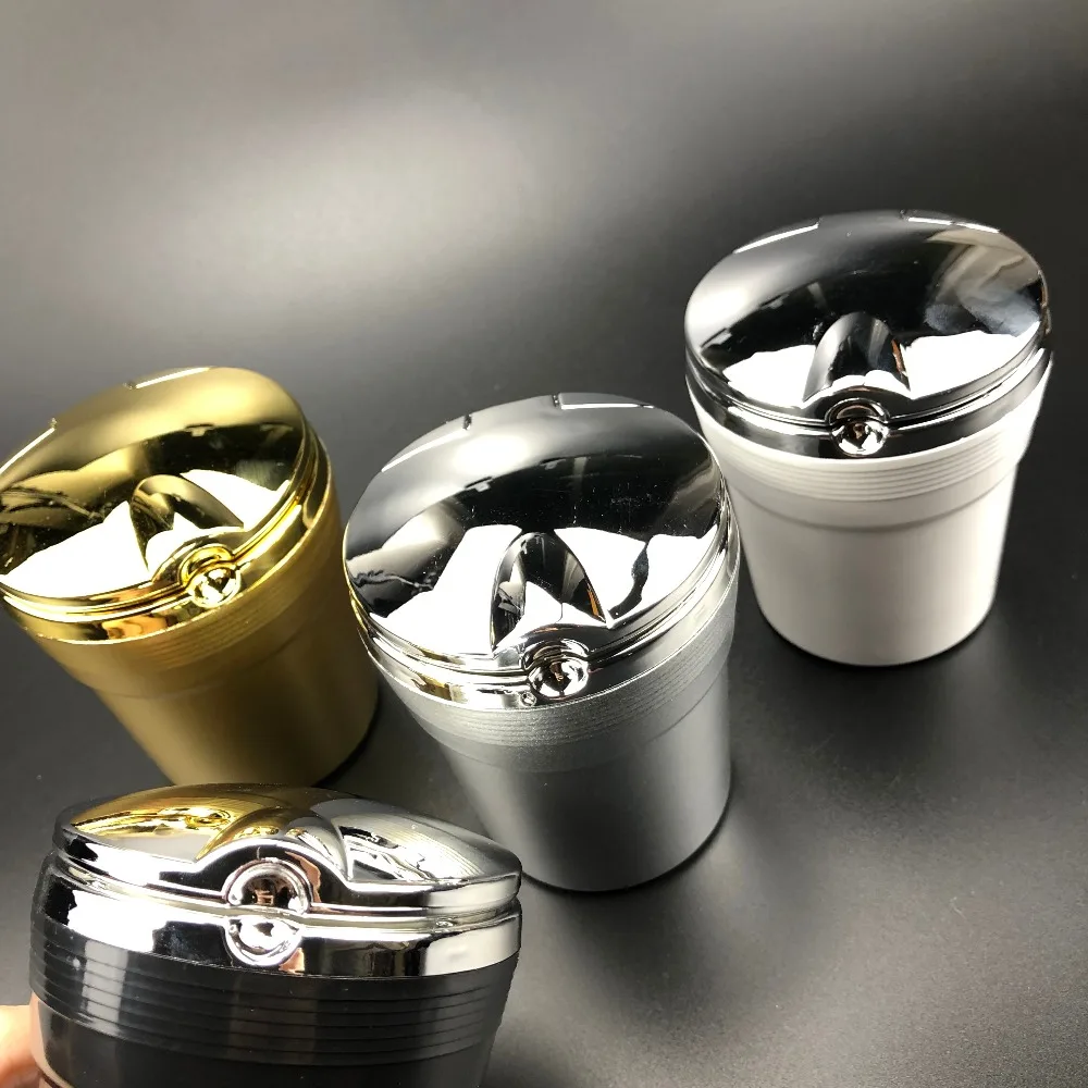 Автомобильная пепельница синего цвета со светодиодный подсветкой для Peugeot 206 207 301