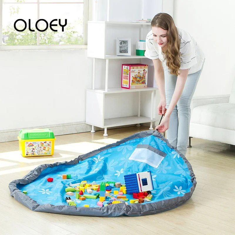 OLOEY детский коврик для хранения игрушек портативный игровой коврик блоки коврик детский гаджет коврики ползающий ребенок одеяло коврик для хранения игрушек