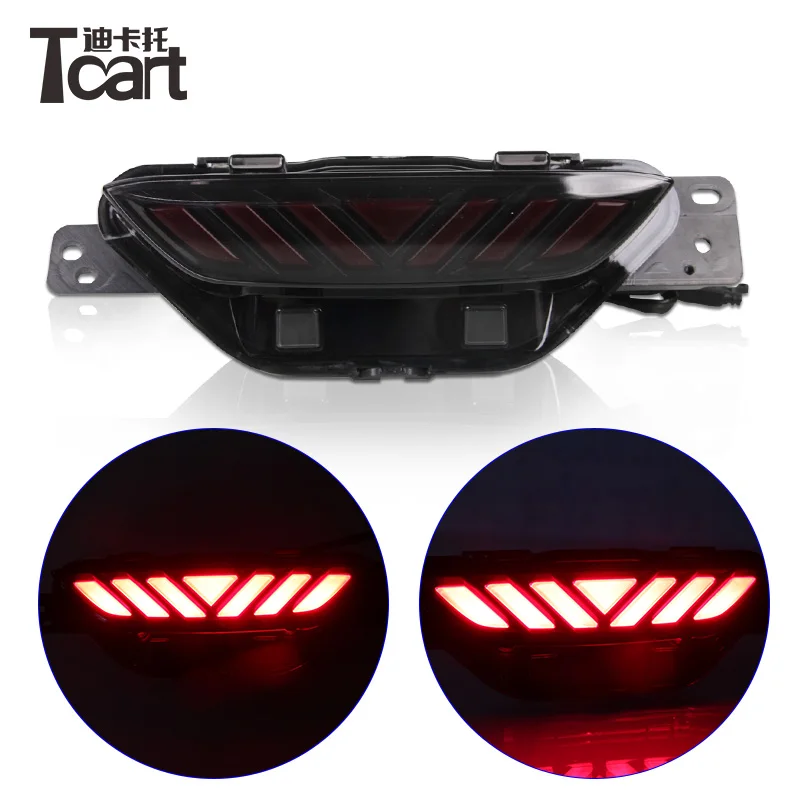 

Tcart 1pc/set High Quality Auto Led Tail Brake Red Lamp Car Rear Bumper Fog Light For Toyota CHR C-HR 2016 2017 car accessories
