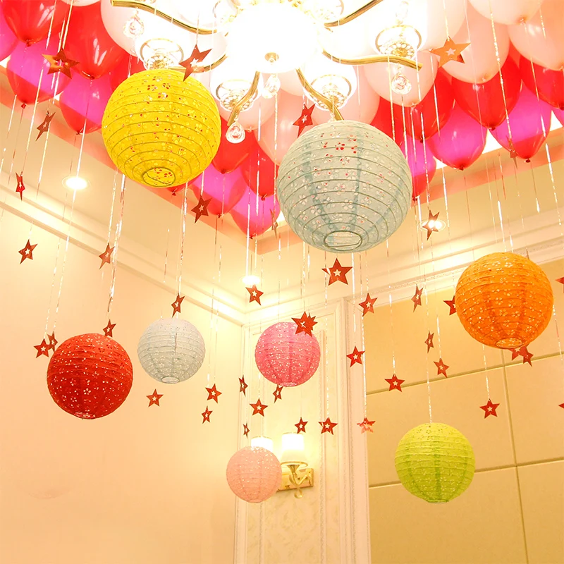 20 см 25 см 30 см 40 см выдалбливают китайский круглый бумажный фонарь lampion Рождество Хэллоуин Свадьба Вечеринка домашний сад украшения