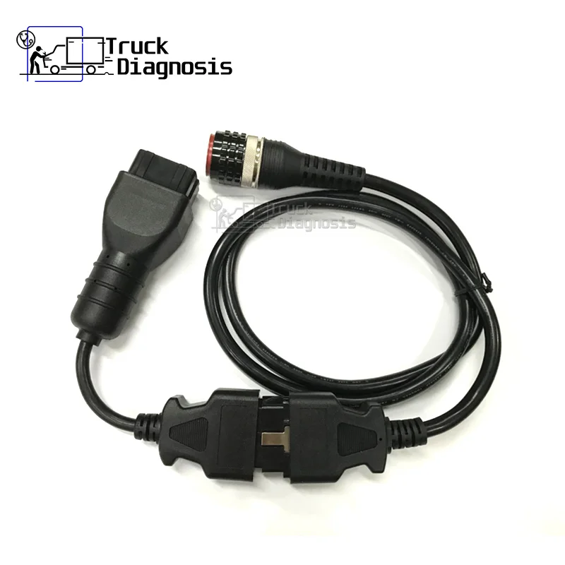 Vocom 12 контактный кабель с vocom 88890304 OBD2 для VOLVO 88890030 инструмент диагностики тяжелых