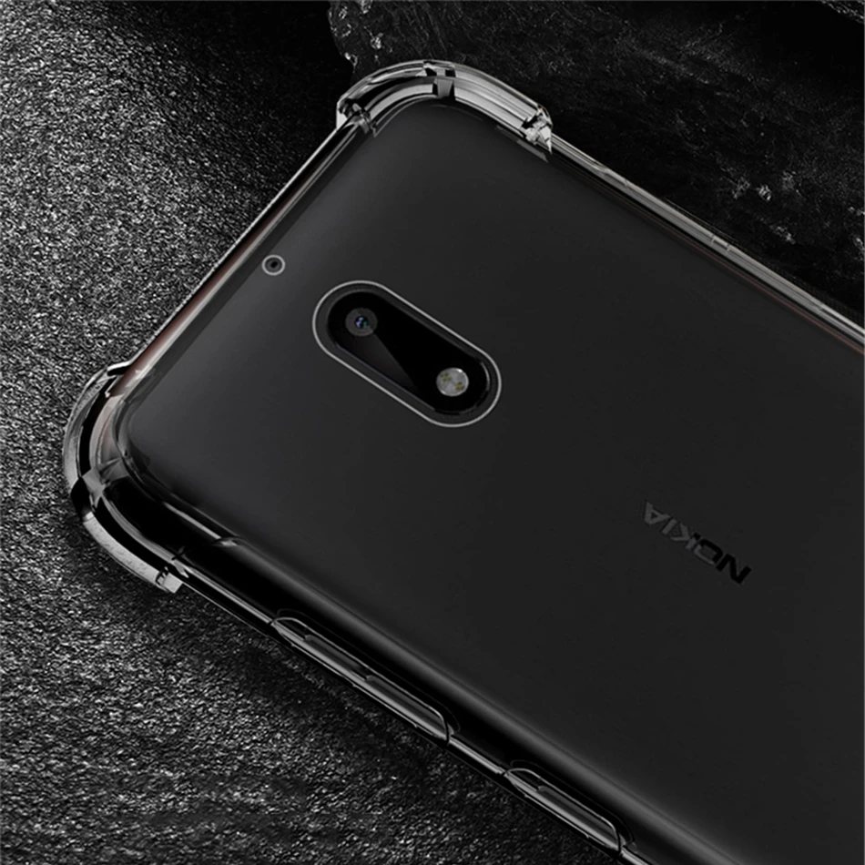 Воздушная подушка противоударный чехол для телефона Nokia 1 2 3 5 6 7 8 9 прозрачный