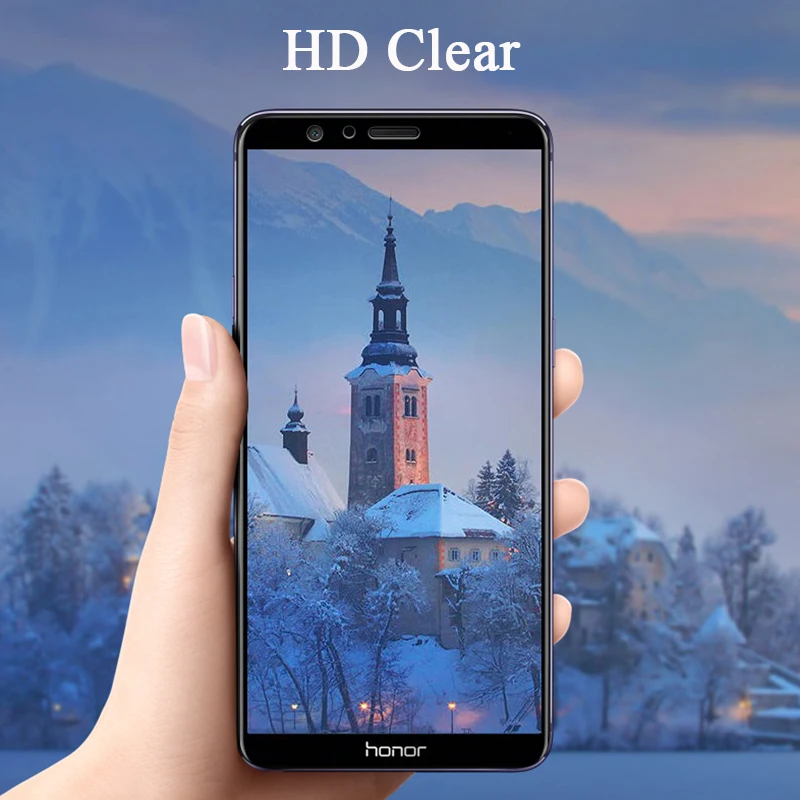 Y5 Y6 Prime 2018 Полное покрытие экрана стеклянная пленка для Huawei Honor 7A 7C Pro AUM L41 L29 защита