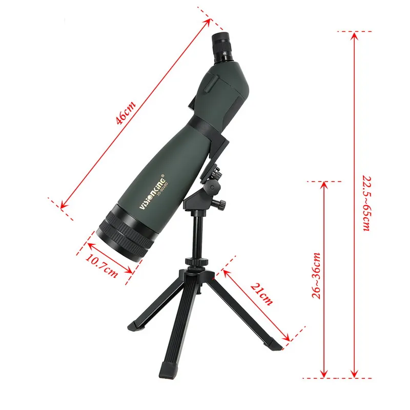Visionking 30-90X90 Зрительная труба Bak4 охотничья направляющая для наблюдения за птицами дальний водонепроницаемый монокулярный телескоп с адаптером для телефона