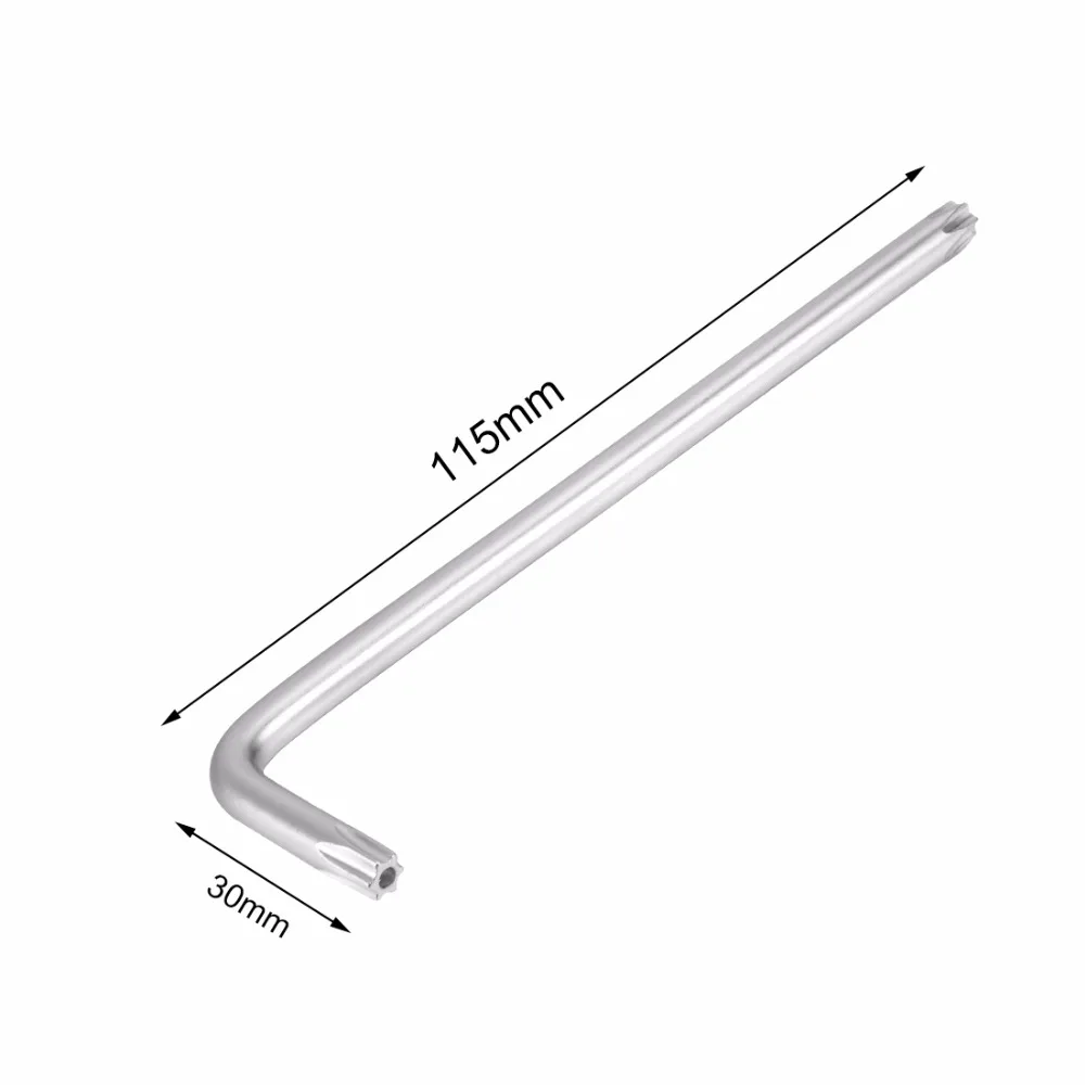 

Uxcell Hot Sale 1 Pcs Long Tamper Proof Torx Star Key Bit Wrench L-Shape Nickel Plated T27