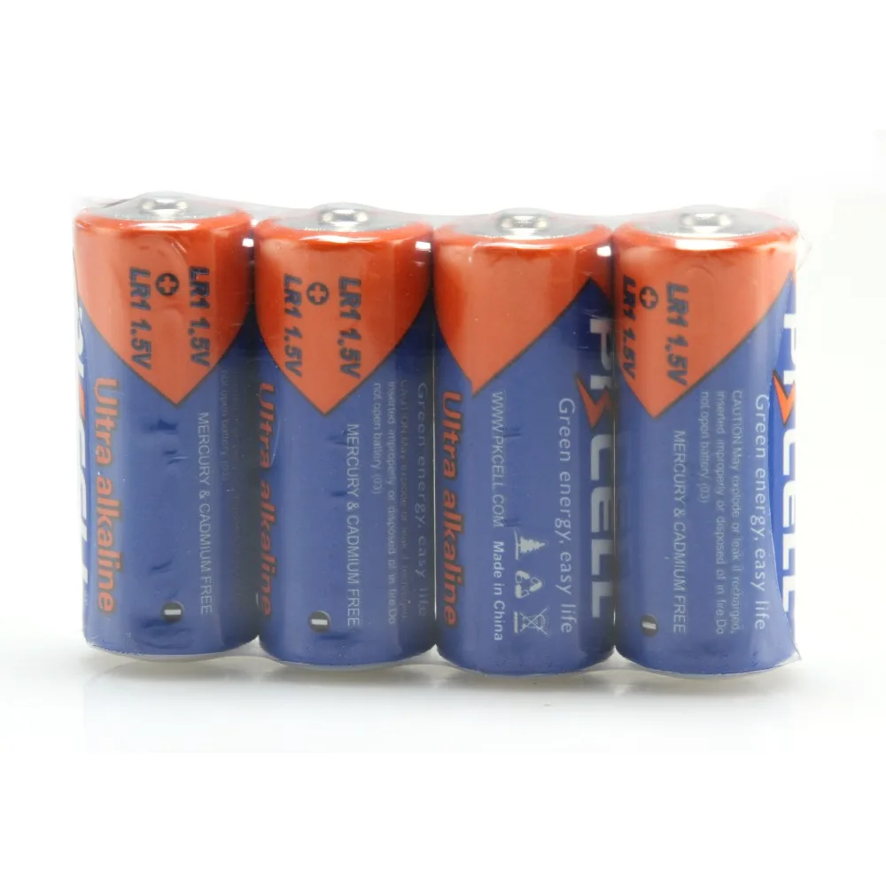 8pcs PKCELL LR1 1.5V Ultra Alkaline Battery E90 N MN9100 910A Size Single Use Dry Batteries | Электроника