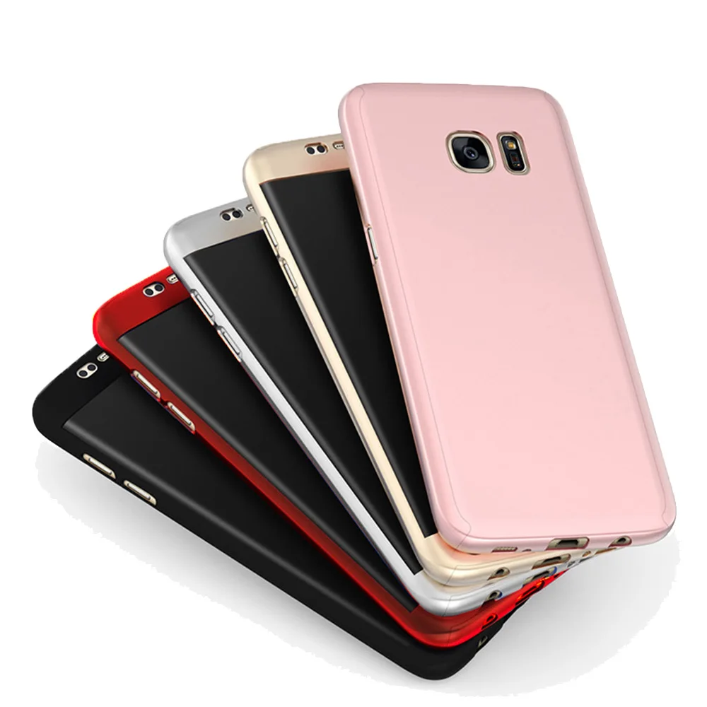 Защитный однотонный жесткий чехол на 360 градусов для Samsung Galaxy A10 A30 A50 M10 M20 J8 2018 J3 J5 J7