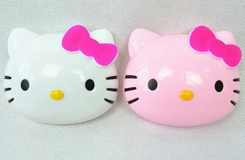 1 шт hello kitty контактные линзы коробка кошачья голова футляр для очков из пластика