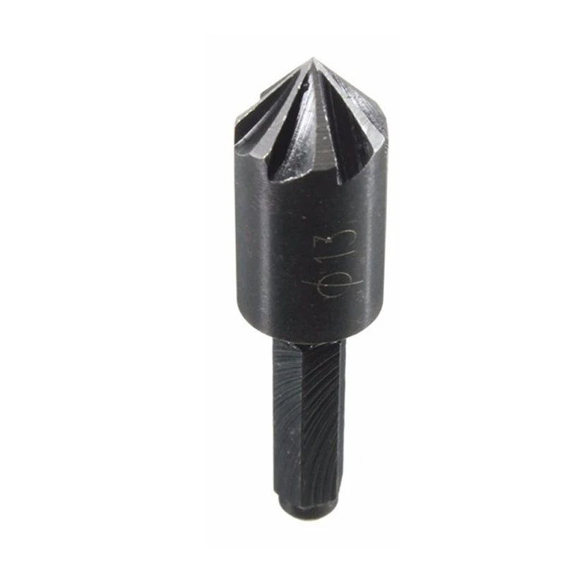 Newest 2pcs/set 10/13mm HCS Countersink Drill Bit 7 Flutes Counter Sink Chamfer Cutter 1/4&quot Hex Shank Electrical tools | Инструменты