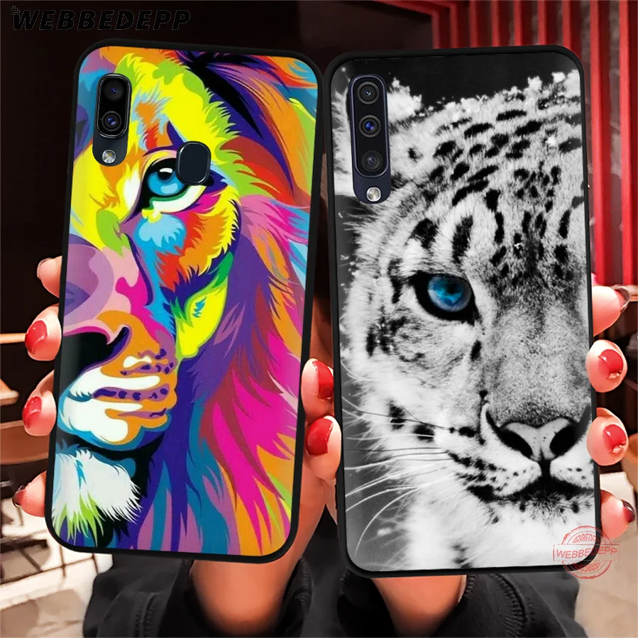 WEBBEDEPP Big Lion On Stone Snow Soft Phone Case for Samsung A50s A40s A30s A20s A10s A60 A70 M10 M20 M30 M40 Cases | Мобильные