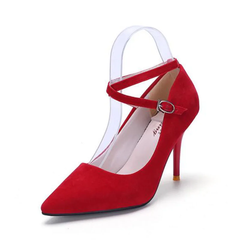 Sexy Women Fashion Shallow Mouth Single Shoes Pumps Grind Arenaceous Leather Spring Casual Cross-tied Platform Super Heels | Обувь