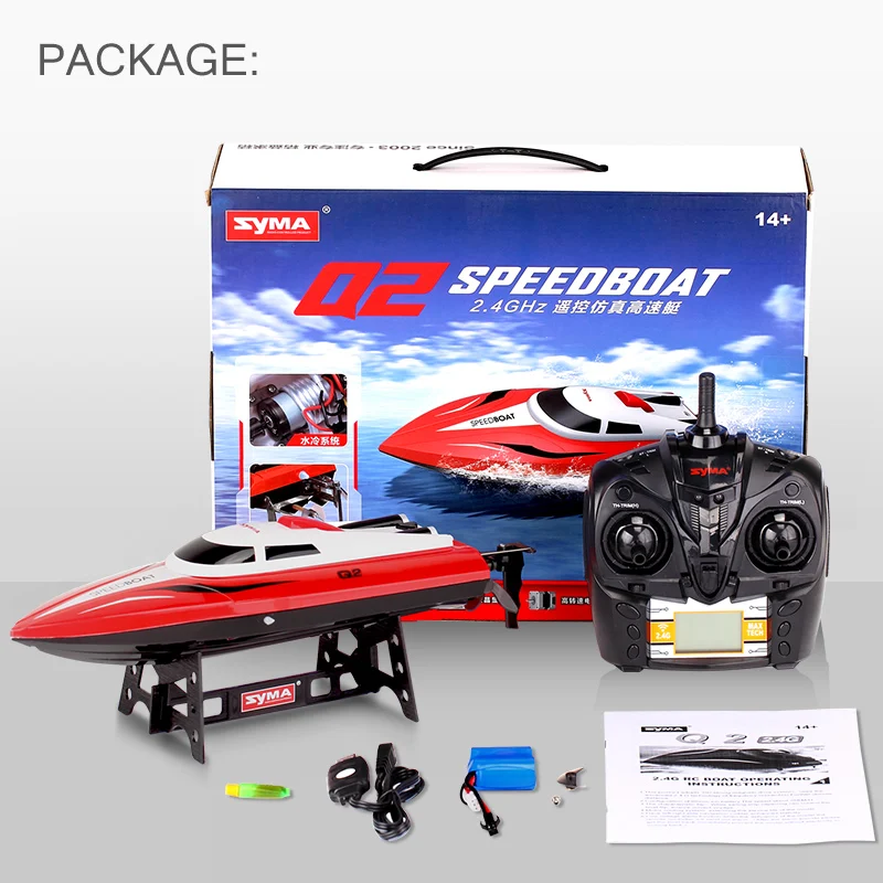 2017 SYMA Новое поступление 2 4 GHz RC лодка Q2 бесступенчатая скорость s/высокоскоростная