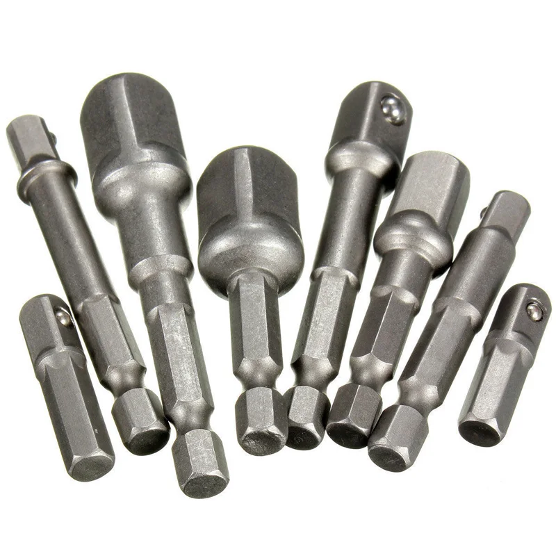 Набор гнездо адаптер для 1/4 &quot3/8&quot 1/2 &quotДрайвер сверла 8 шт. шестигранный