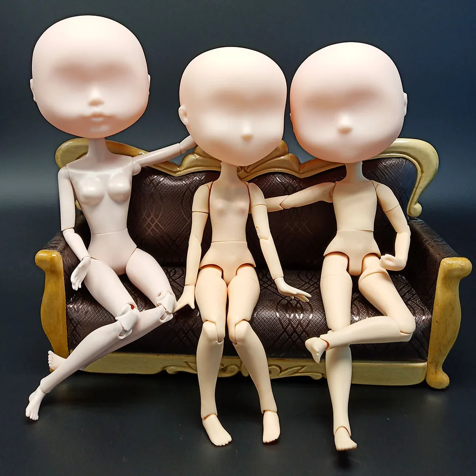 Sweetpea безопасная Смола BJD 1/6 голые Головы Куклы моющиеся 3 лица можно выбрать DIY