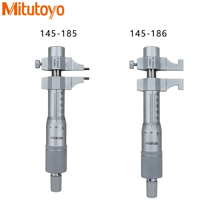 Оригинальный внутренний микрометр Mitutoyo 145 185 186 мм Метрическая 5 0 01 50 измерительный винт суппорта внутренние