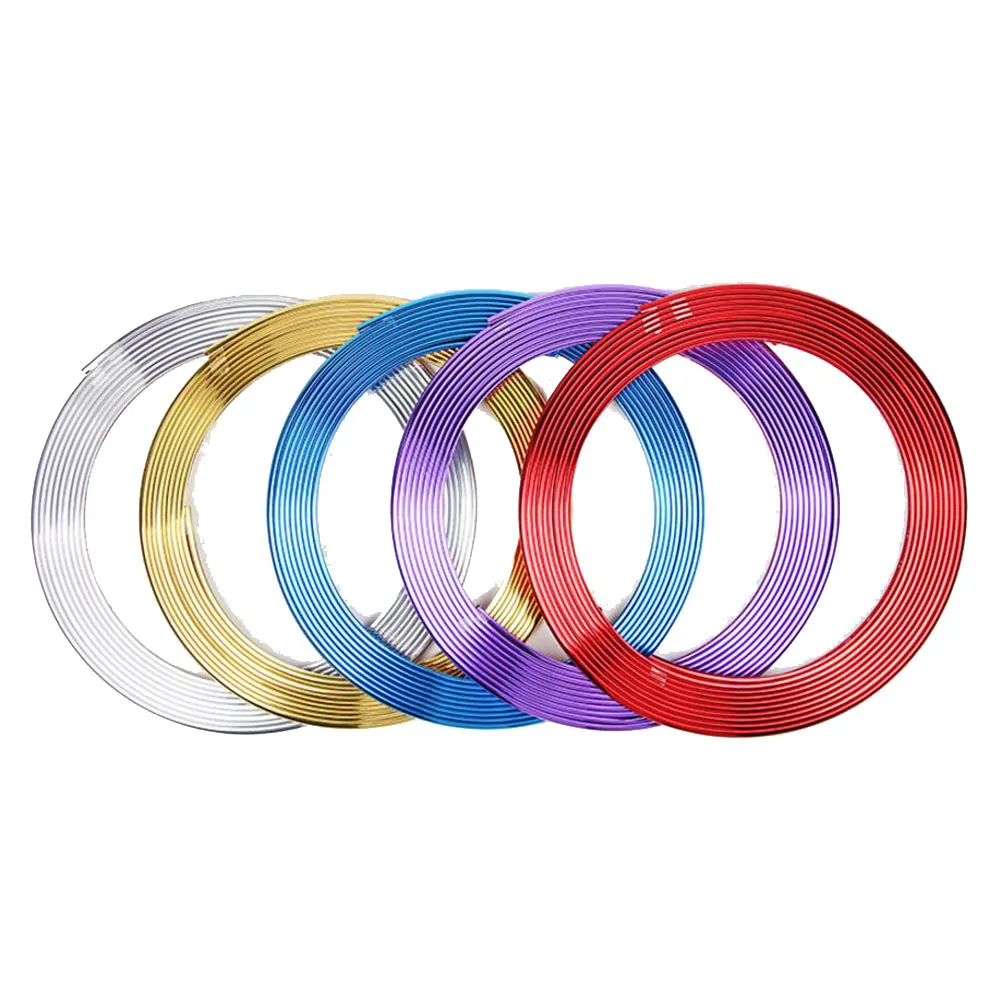 8 м ПВХ покрытие наклейки для шин декоративные Стайлинг полосы обода колеса