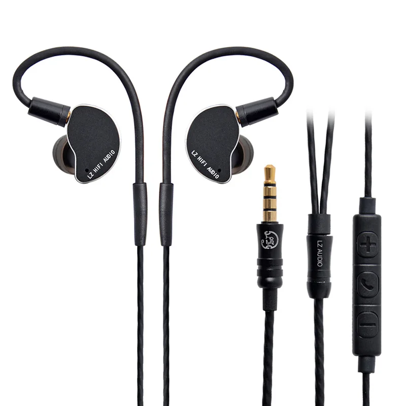 LZ Z04A наушники-вкладыши динамический привод HIFI IEM металлическая гарнитура вкладыши со съемным разъемом MMCX кабель MMCX съемный