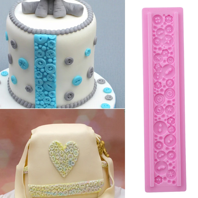 DIY силиконовые кнопки для украшения торта помадки ножи тортов инструменты