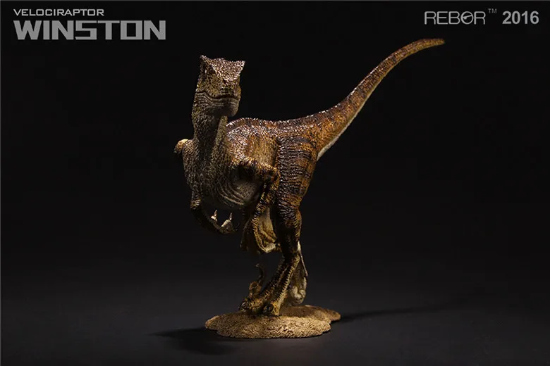 Ребор Велоцираптор Winston ПВХ 1/18 класс модели динозавра музейная модель|Игровые