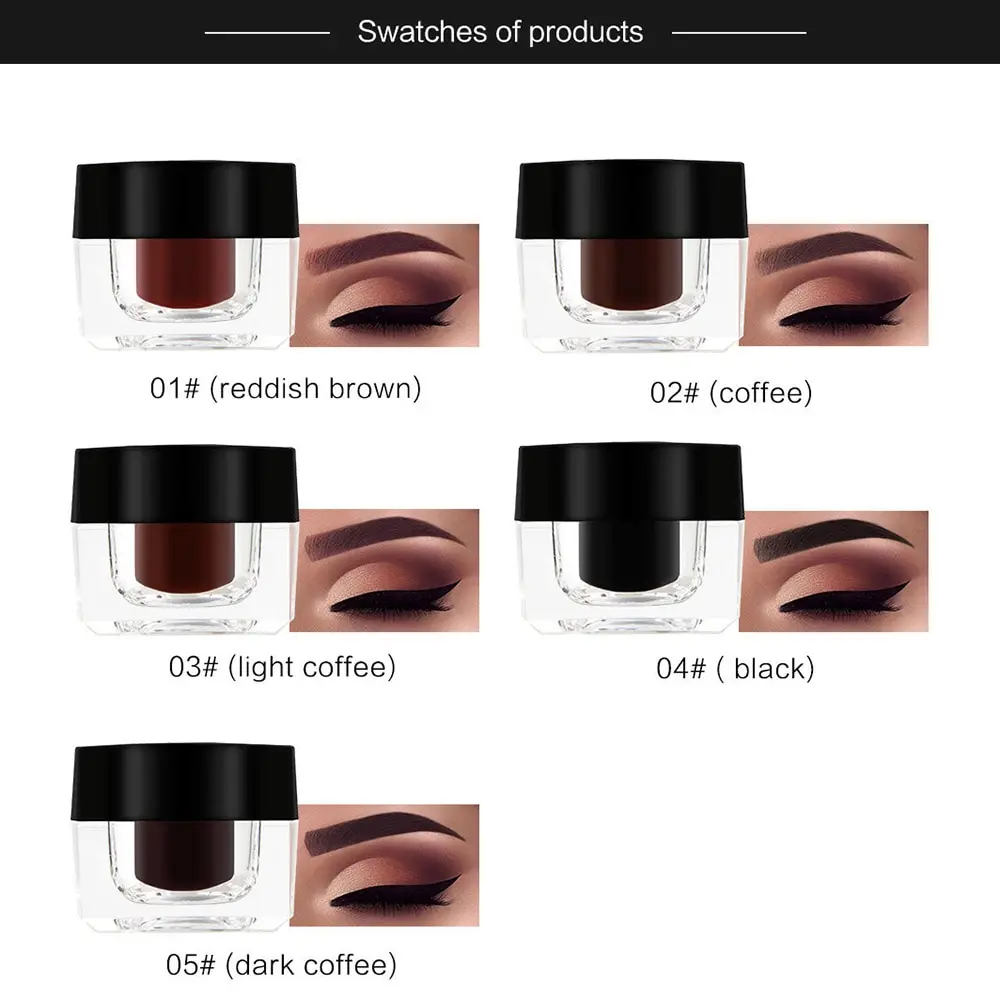 Новые поступления 5 цветов крем для бровей высокое тени Макияж стойкий