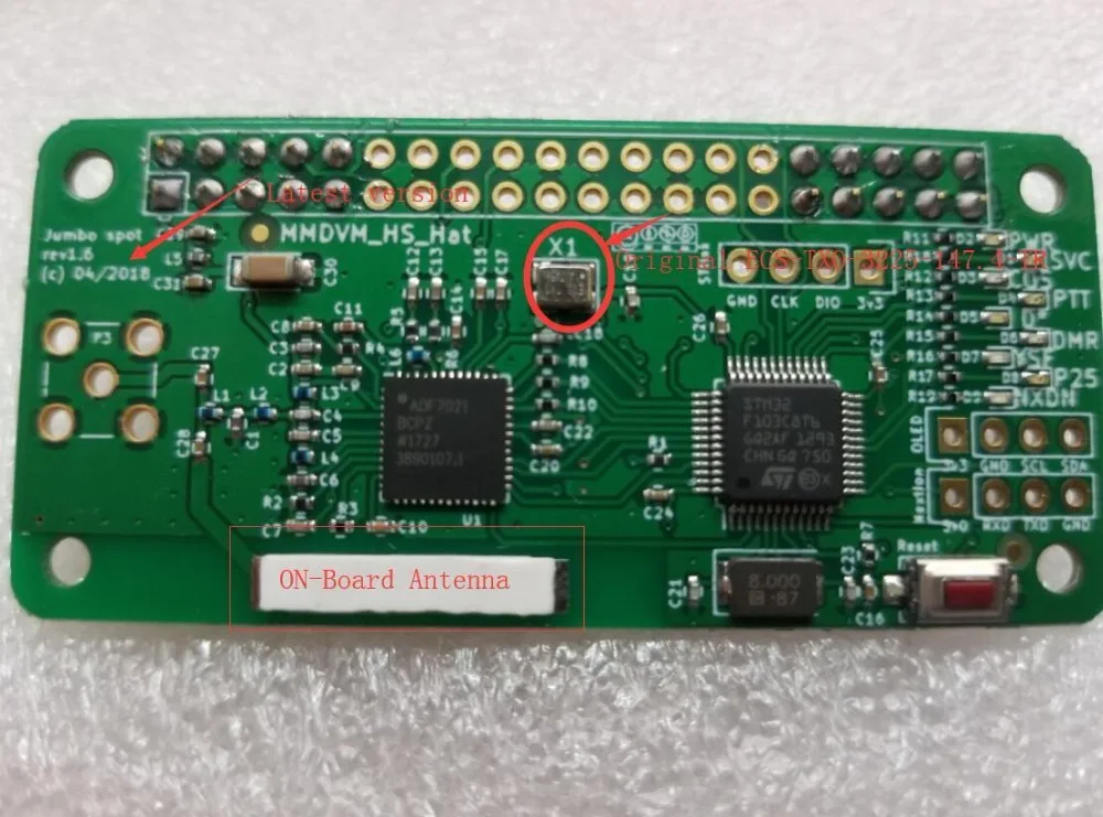 Новинка точка доступа V1.7 Jumbospot UHF VHF UV MMDVM для P25 DMR YSF DSTAR NXDN Raspberry Pi Zero 3B +