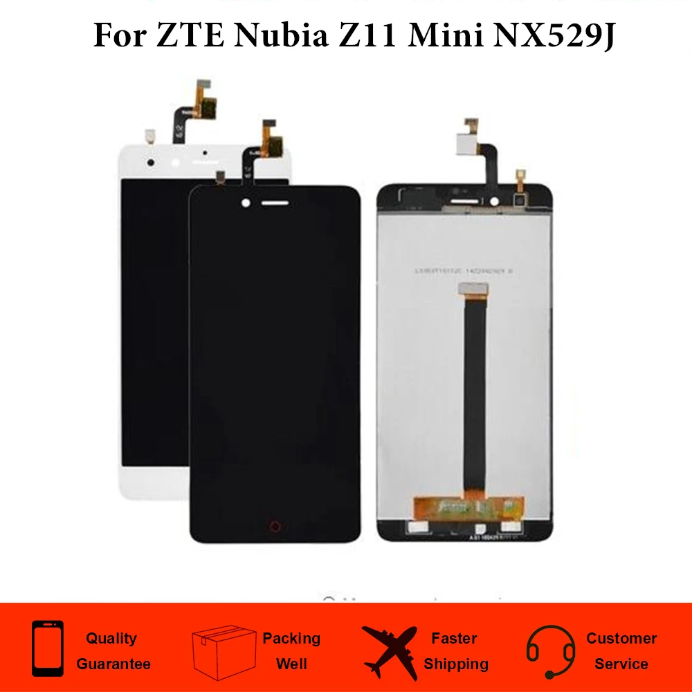 Полный Новый ЖК дисплей для ZTE Nubia Z11 Mini NX529J + кодирующий преобразователь