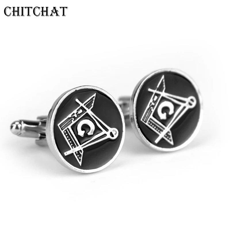 Европейские французские рубашки запонки масонские модные брендовые свободного