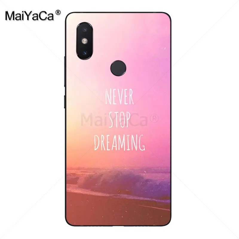 MaiYaCa Never Stop Dreaming Life милый чехол для телефона xiaomi mi 8se 6 note2 note3 redmi 5 plus note 4 5|Бамперы| |