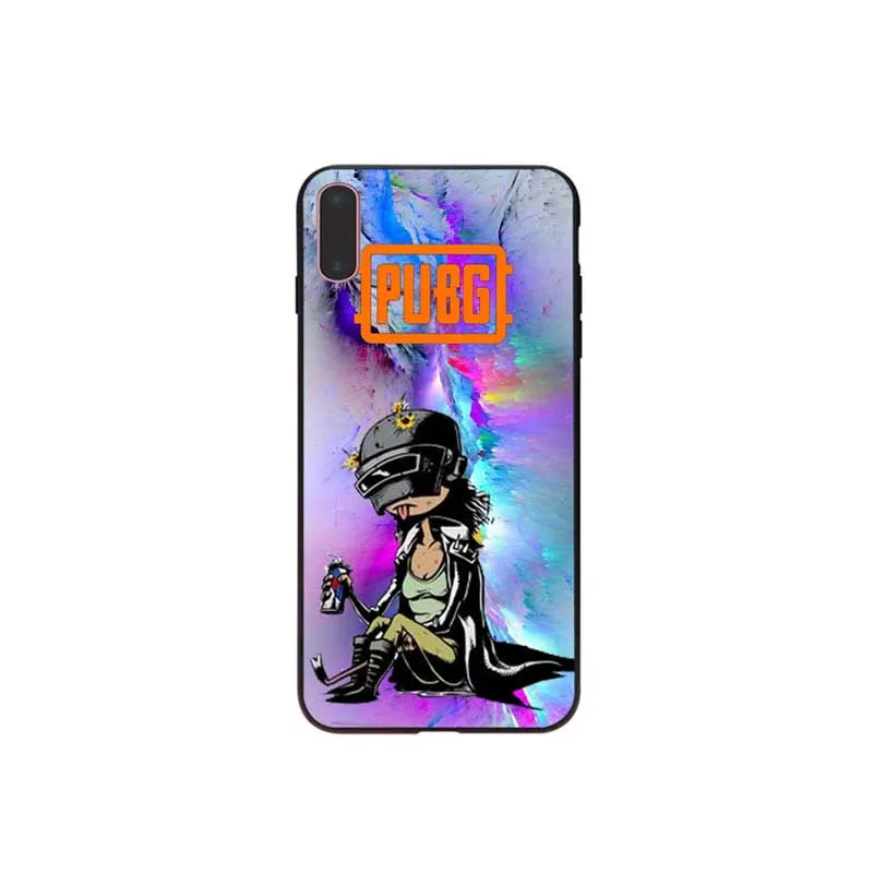 Игры PUBG PLAYERUNKNOW'S боя черный мягкий чехол для мобильного телефона Apple iPhone 7 8 6 6S Plus