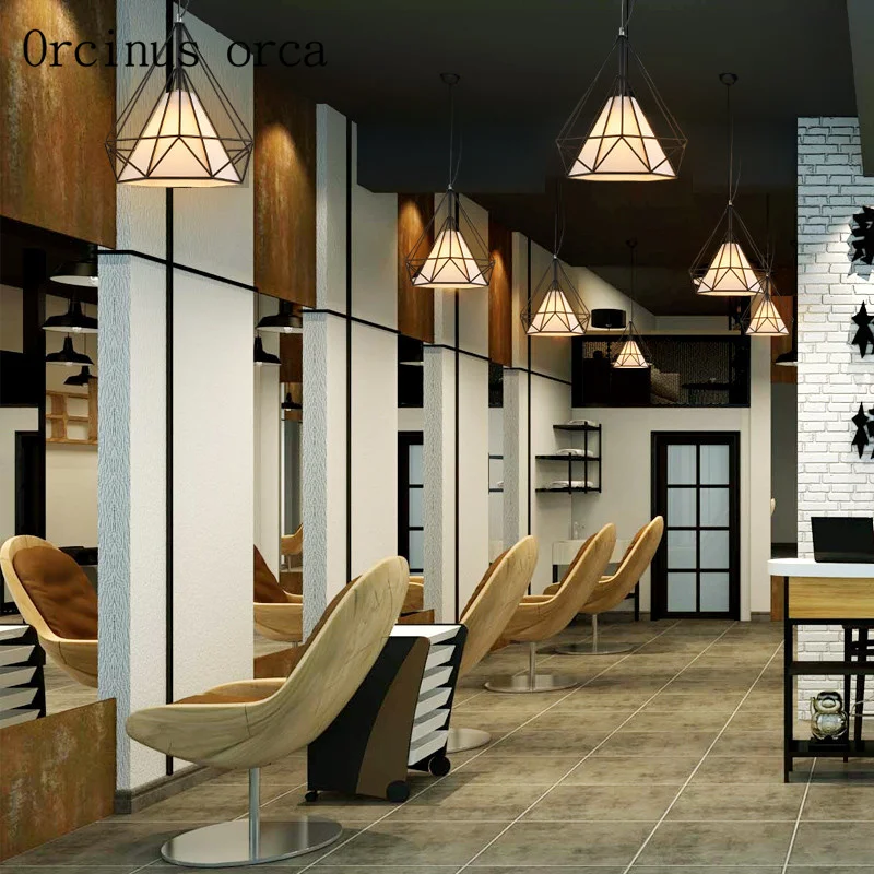 Скандинавская ретро-подвеска с бриллиантами в стиле лофт Современная