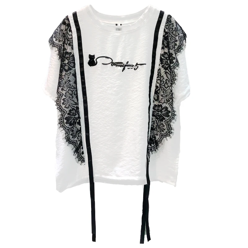 Женская свободная футболка с круглым вырезом и принтом единорога Tumblr хлопковый