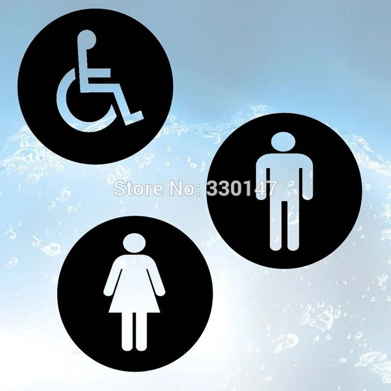 3 шт./компл. настенные наклейки для ванной комнаты и туалета|stickers home decor|wall stickers