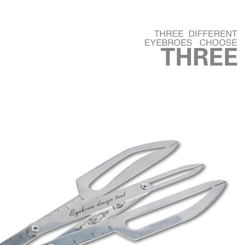 Трафарет для бровей из нержавеющей стали|eyebrow ruler|tattoo toolruler tattoo |
