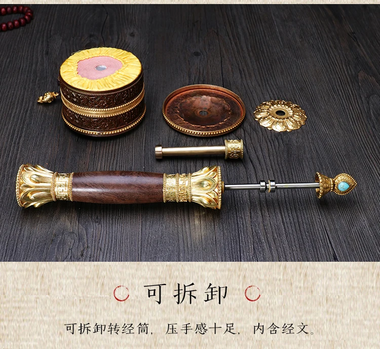 GOOD # Wholesale Buddhist article Greco-Buddhist Tibet Nepal Temple Buddhism recite chant scriptures prayer Rotating wheel-B26 |