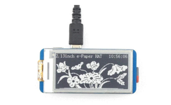 Waveshare 2,13 ''e-paper HAT, 250x122, 2,13 дюймов E-Ink дисплей для RaspberryPi 2B/3B/Zero W, цвет: черный, белый, частичное обновление
