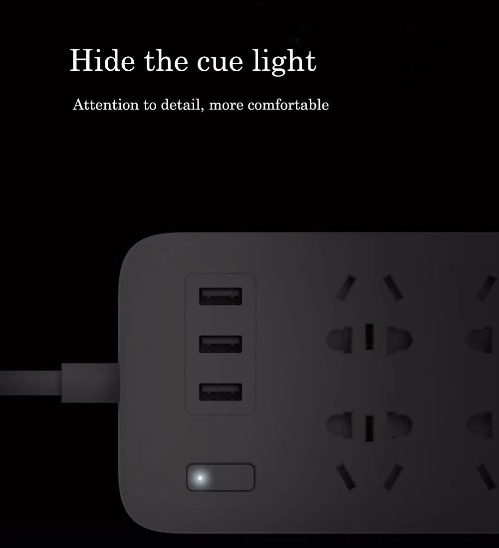 Оригинальная умная розетка Xiaomi MiJia, 6 портов, базовая, 3 USB, быстрая зарядка, розетка, зарядное устройство для iPhone, huawei