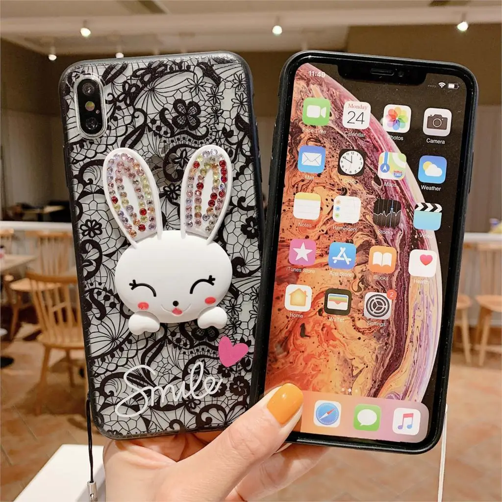 Чехлы с принтом "Кролик" для Oppo K1 R15X F9 A7X F7 F11 Pro AK1 A71 A7 A59 A57 A53 A5 Realme 2 A83 A79 A77 A73 F5 найти X держатель крышки