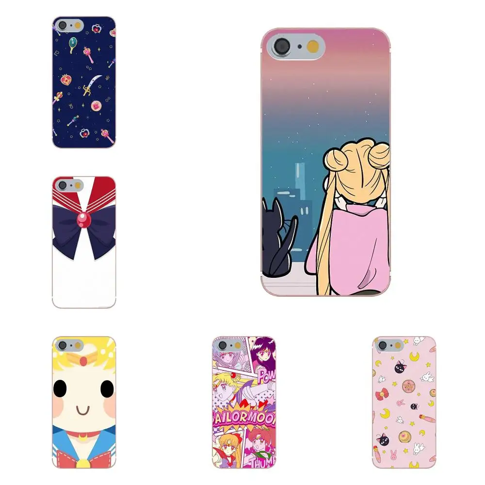 Модный мультяшный чехол с принтом &quotСейлор Мун&quot для HTC Desire 530 626 628 630 816 820 One A9 M7 M8