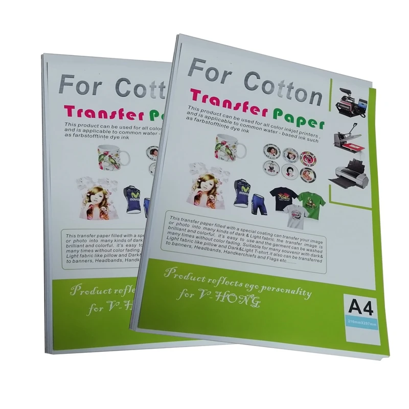 Термотрансферная печать формата А4 Бумага для футболок LTR 8 3x11 дюймов в упаковке