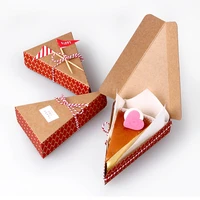 8 513 53 3cm 10 pcs red kraft paper box candy gift christmas party fruit pie pizza storage boxes gift packing boxes