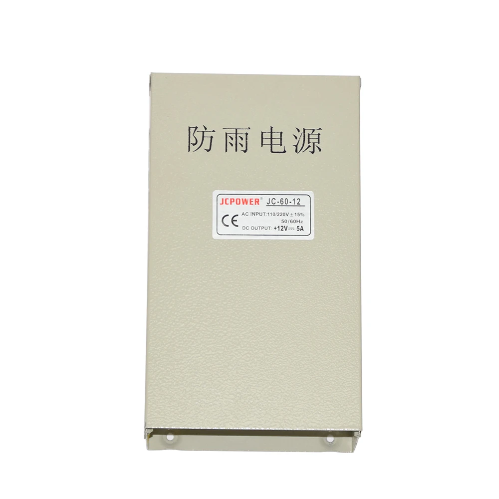 Выход DC12V 5A 60 Вт Светодиодный источник питания непромокаемый светодиодный