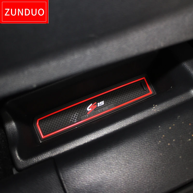 ZUNDUO для CHANGAN CS15 2016 2019 затворный слот подкладка пыль автомобиля коврики