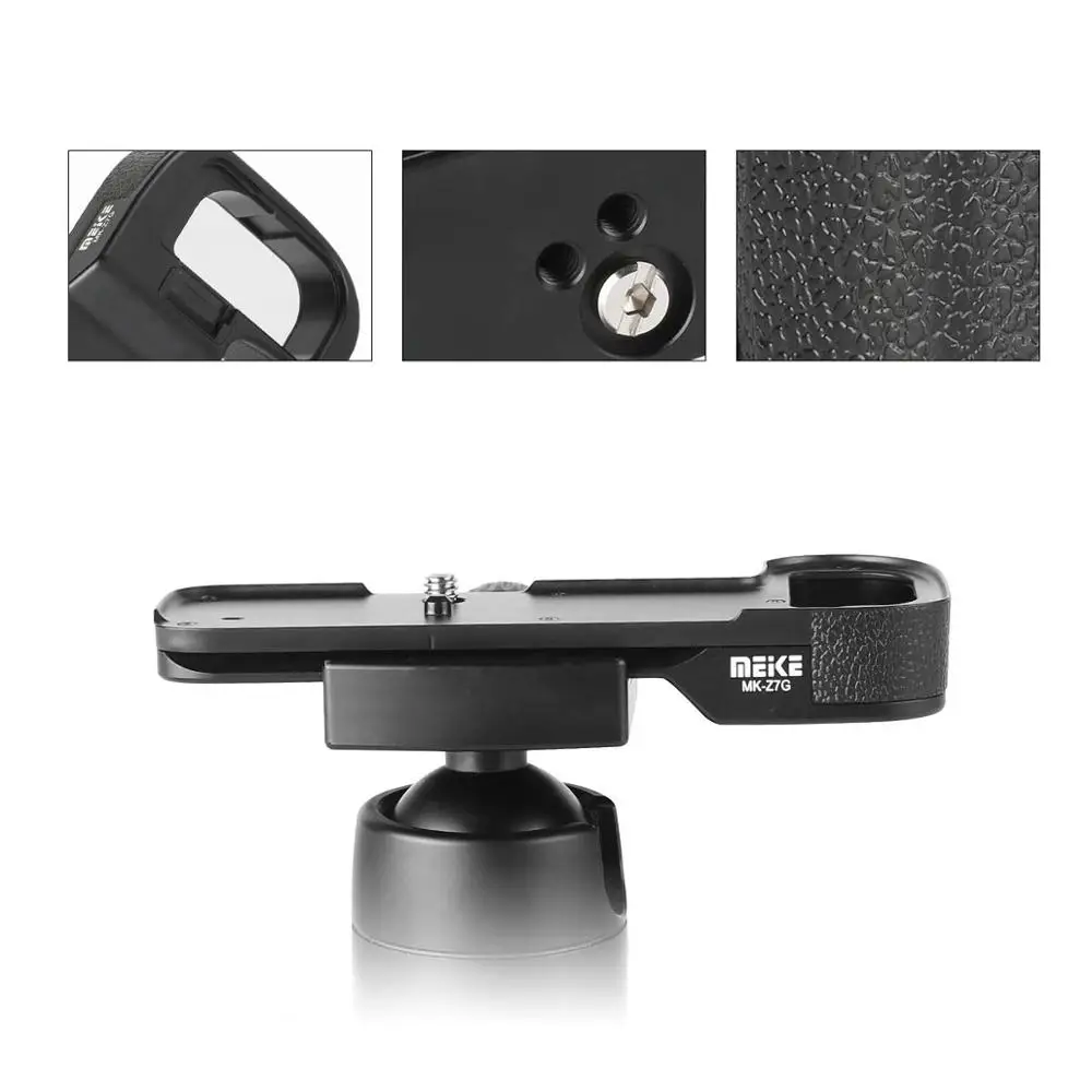 Meike MK Z7G для Nikon Z5 Z6 Z7 Z6II Z7II Алюминий Сплава Рукоятки Quick Release Plate держатель Г