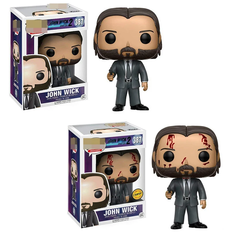 FUNKO POP Movie John Wick: Chapter 2 фигурка модель игрушки Джон уик#387 коллекционные игрушки для фанатов подарок на день рождения для детей